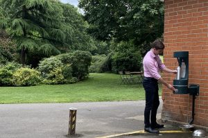 Image: CIL funded water fountain in Alexandra Recreation Ground.