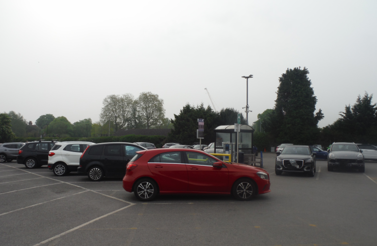 Man injured in car crash at Epsom General Hospital