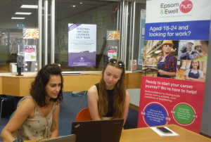 Advice session at the Epsom and Ewell Hub