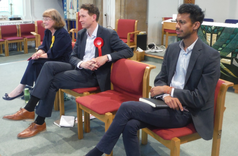 West Ewell hustings test candidates