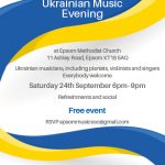 Ukraine music evening flyer