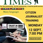 Flyer for Citizen Journalist training