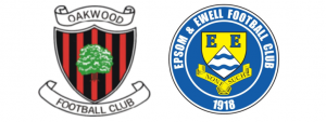 Oakwood FC and Epsom and Ewell FC logos