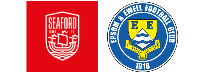 Seaford and Epsom and Ewell FC logos