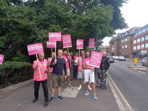 Workers strike in East St Epsom