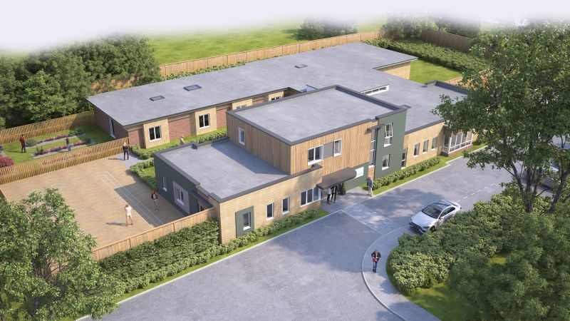 Artists impression Charlwood unit for young with mental health needs