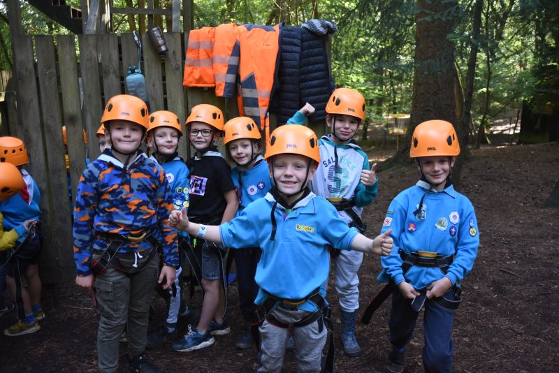 Beaver scouts at Bentley Copse camp September 2022
