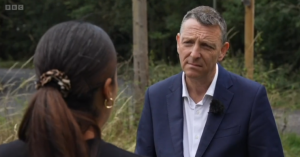 Mark Easton BBC reporter on Epsom Common