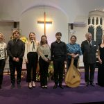 Ukraine music peformers with Sir Stephen Lamport Epsom Methodist Church 24.09.22