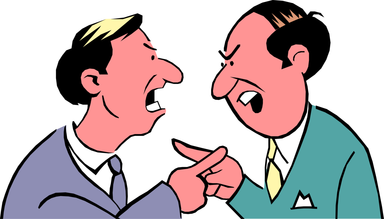 Two men arguing