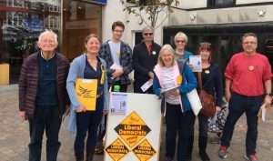 Helen Maguire with Libdem activists