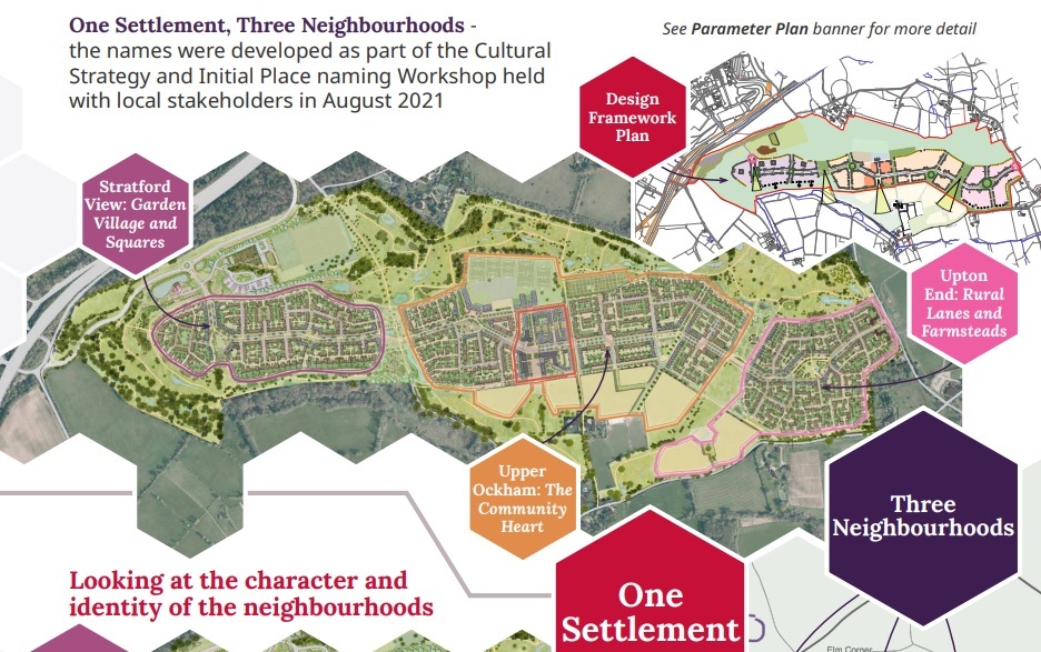 Wisley Airfield plans. Credit Taylor Wimpey and Vivid
