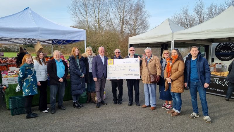 More than £500K was awarded for a community shop and cafe in Normandy from Your Fund Surrey. Credit Surrey County Council.