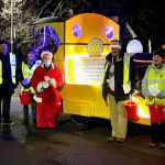 Rotarians with Tilly the train in Epsom