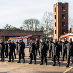 Surrey fire officers new recruits parade
