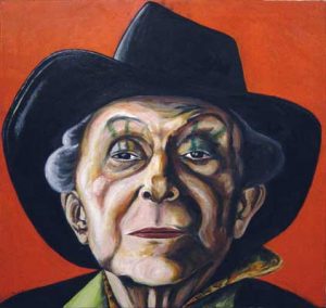 Ella Guru's painting of Quentin Crisp