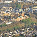 Guildford Cathedral aerial view