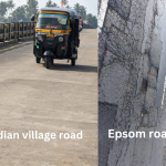 Indian road compared to Epsom road