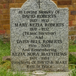 Mary Roberts grave in Ewell's St Marys