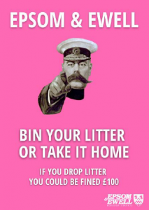 Epsom Kitchener litter poster