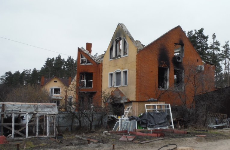 “Imagine this house is in Epsom” says our man in Ukraine.