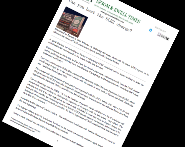 Epsom and Ewell Times now hot off the press