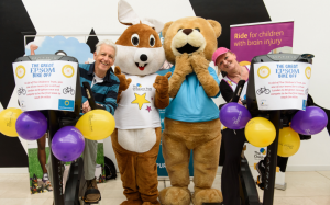 News presenter Nicholas Owen in Epsom supporting Childrens' Trust charity