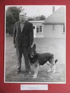Sgt Darbyshire with Loki the german shepherd