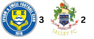 Epsom v Selsey football logos