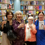 We did it! The Magazine Girls left to right: Penny, Linda, Shirley, Sandie and Jan, Penny, Shirley and Linda