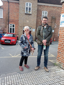 Green Party candidates Janice Baker and Andrew Bailey