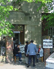 Polling station UK