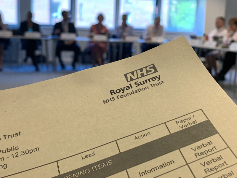Royal Surrey NHS Board meet