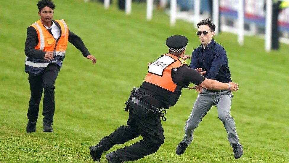 Epsom race course arrest.