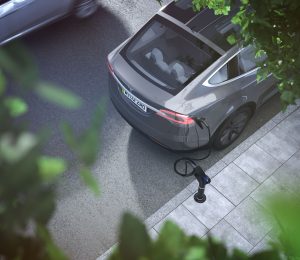 Trojan EV kerbside charging point