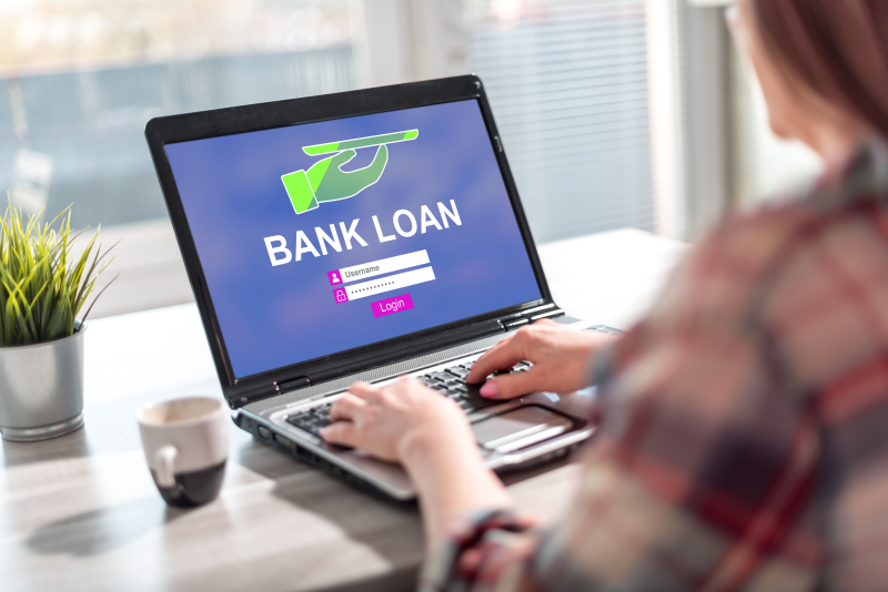 Bank loan via internet