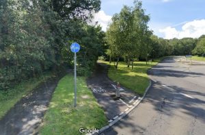 Cycle lane Christchurch road Epsom