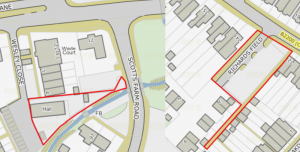 Graphics of Scott Farm and Richard Field Council owned land