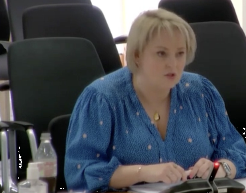 Surrey Police and Crime Commissioner Lisa Townsend at the Surrey Police and Crime Panel budget hearing