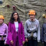 Minister for Children at Ashurst Outdoor centre Surrey