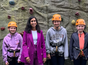 Minister for Children at Ashurst Outdoor centre Surrey