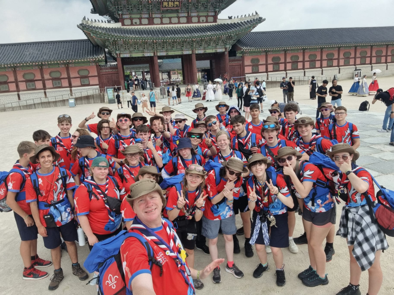 Scouts in South Korea for Jamboree