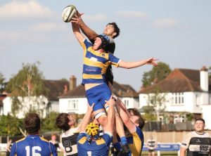 Epsom v Beckenham rugby action