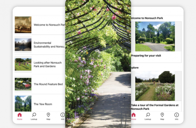 Digital guide to Nonsuch gardens unveiled