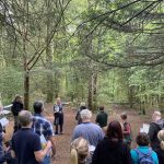 Surrey woodland talk for volunteers.