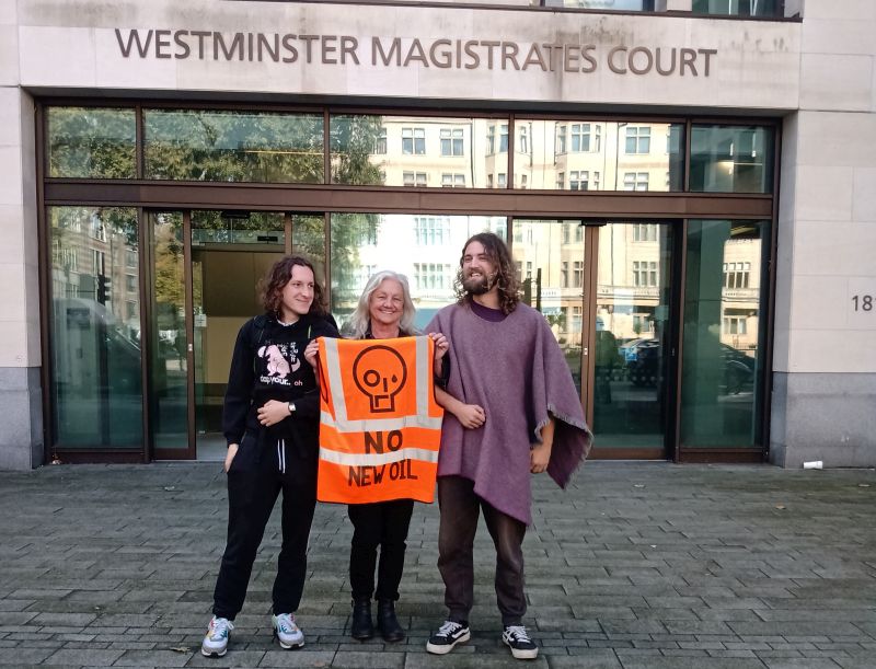 Lords protestor and Ewell pensioner punished for no new oil protest at court