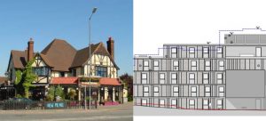 The Old Organ Inn and new care home plan. Ewell