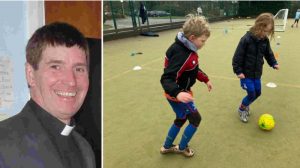 Christychurn community football team plaing