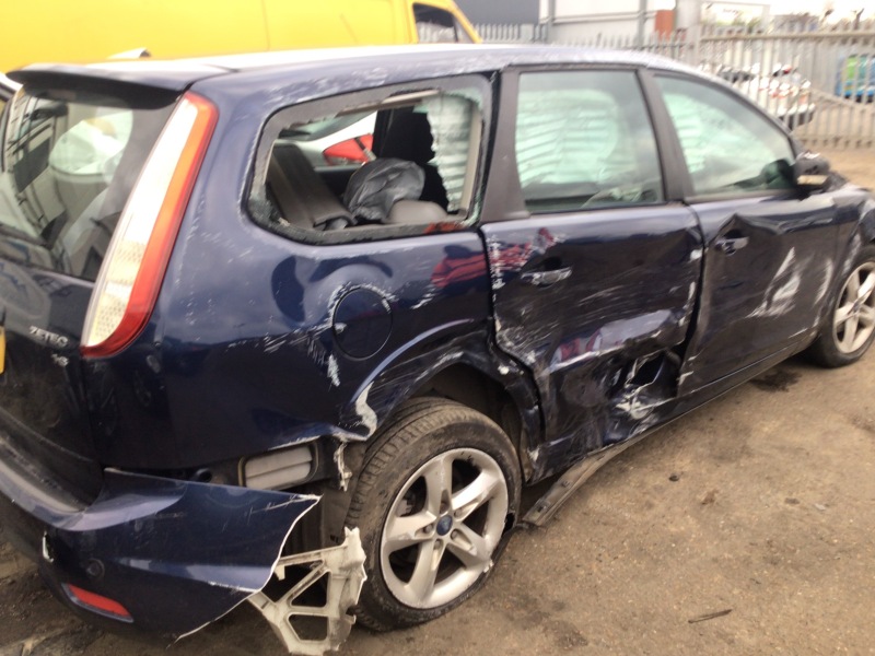 ohn Woods' Car after December 20, 2023, crash