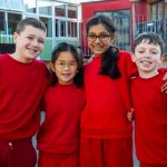 4 children from Cuddington Croft primary school